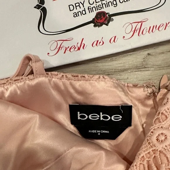 bebe Blush Lace Jumpsuit